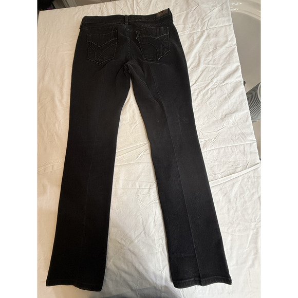 Levis 505 Straight Leg Jeans Womens 10 L /C Stretch Black Cotton Blend SLV 0165 - Picture 1 of 15